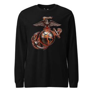 Molten Steel Eagle Globe & Anchor Long Sleeve T-Shirt