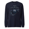 Matte Blue Eagle Globe & Anchor Long Sleeve T-Shirt - NAVY