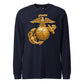Matte Gold Eagle Globe & Anchor Long Sleeve T-Shirt