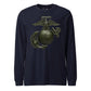 Matte OD Green Eagle Globe & Anchor Long Sleeve T-Shirt