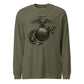 Matte OD Green Eagle Globe & Anchor Long Sleeve T-Shirt