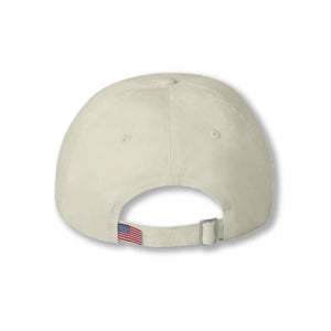 American Flag Unstructured Hat - Stone w/ OD Green