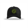 USMC Seal OD Green Patch Structured Hat - BLACK