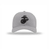 Eagle Globe & Anchor Carbon Fiber Patch Structured Hat - GREY