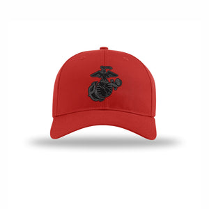 Eagle Globe & Anchor Carbon Fiber Patch Structured Hat - Leatherneck For Life