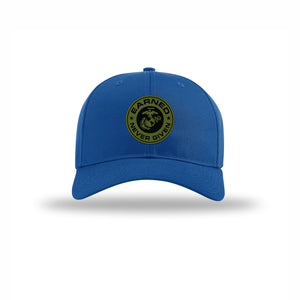 Earned Never Given OD Green Patch Structured Hat - Leatherneck For Life