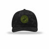USMC Seal OD Green Patch Camo Structured Trucker - BLACK CAMO/BLACK