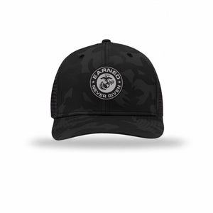 Earned Never Given Carbon Fiber Patch Camo Structured Trucker