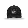 EGA Square Carbon Fiber Patch Camo Structured Trucker - BLACK CAMO/BLACK