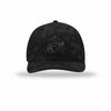 Eagle Globe & Anchor Carbon Fiber Patch Camo Structured Trucker - BLACK CAMO/BLACK