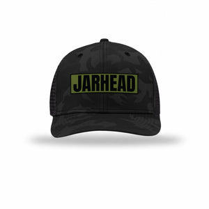 Jarhead OD Green Patch Camo Structured Trucker