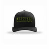 Jarhead OD Green Patch Structured Trucker - BLACK/WHITE