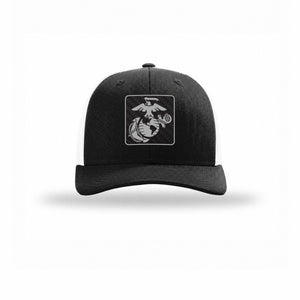 EGA Square Carbon Fiber Patch Structured Trucker - Leatherneck For Life