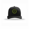 Earned Never Given OD Green Patch Structured Trucker - BLACK/WHITE