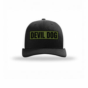 Devil Dog OD Green Patch Structured Trucker