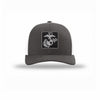 EGA Square Given Carbon Fiber Patch Structured Trucker - CHARCOAL/WHITE
