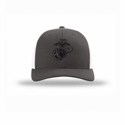 Eagle Globe & Anchor Carbon Fiber Patch Structured Trucker