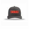 USMC 3D Embroidered Patch Structured Trucker - CHARCOAL/WHITE