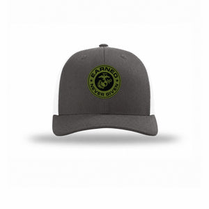 Earned Never Given OD Green Patch Structured Trucker
