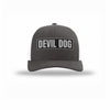 Devil Dog Carbon Fiber Patch Structured Trucker - CHARCOAL/WHITE