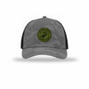 USMC Seal OD Green Patch Camo Structured Trucker - GREY CAMO/BLACK