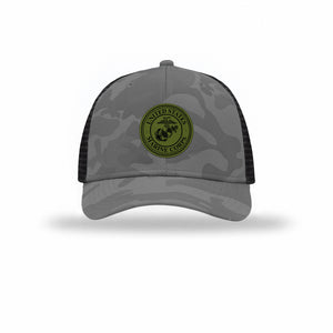 USMC Seal OD Green Patch Camo Structured Trucker