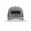 Flexfit Jarhead OD Green Patch Structured Trucker - SILVER/BLACK