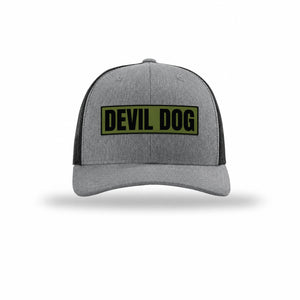 Devil Dog OD Green Patch Structured Trucker