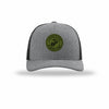 USMC Seal OD Green Patch Structured Trucker - HEATHER GREY/BLACK