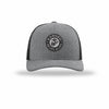 Earned Never Given Carbon Fiber Patch Structured Trucker - HEATHER GREY/BLACK