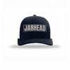 Jarhead Carbon Fiber Patch Structured Trucker - NAVY/WHITE