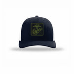 OD Green & Black EGA — NAVY/WHITE