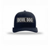 Devil Dog Carbon Fiber Patch Structured Trucker - NAVY/WHITE