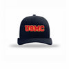 USMC 3D Embroidered Patch Structured Trucker - NAVY/WHITE