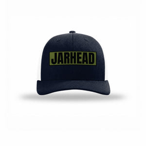 Flexfit Jarhead OD Green Patch Structured Trucker - Leatherneck For Life