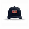 USMC Flag Flexstyle Patch Structured Trucker - NAVY/WHITE