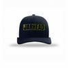Jarhead OD Green Patch Structured Trucker - NAVY/WHITE