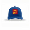 Scarlet & Gold EGA PVC Patch Structured Trucker - ROYAL/WHITE
