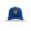 Earned Never Given Carbon Fiber Patch Structured Trucker - ROYAL/WHITE