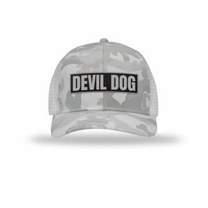 Devil Dog Carbon Fiber Patch Camo Structured Trucker