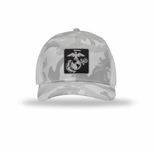 EGA Square Carbon Fiber Patch Camo Structured Trucker