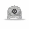 Earned Never Given Carbon Fiber Patch Camo Structured Trucker - WHITE CAMO/WHITE