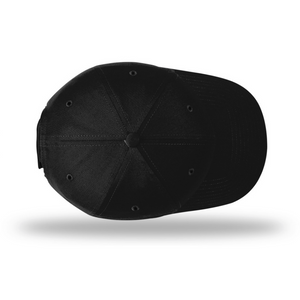 1st Marine Airwing Structured Hat top view black - USMC aviation structured cap