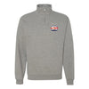 Tun Tavern Cask Quarter Zip Sweatshirt - HEATHER GREY