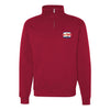 Tun Tavern Cask Quarter Zip Sweatshirt - RED