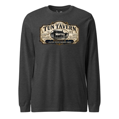 251st USMC Birthday Tun Tavern Vintage Sign Long Sleeve T-Shirt