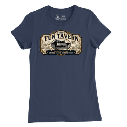 251st USMC Birthday Tun Tavern Vintage Sign Womens T-Shirt