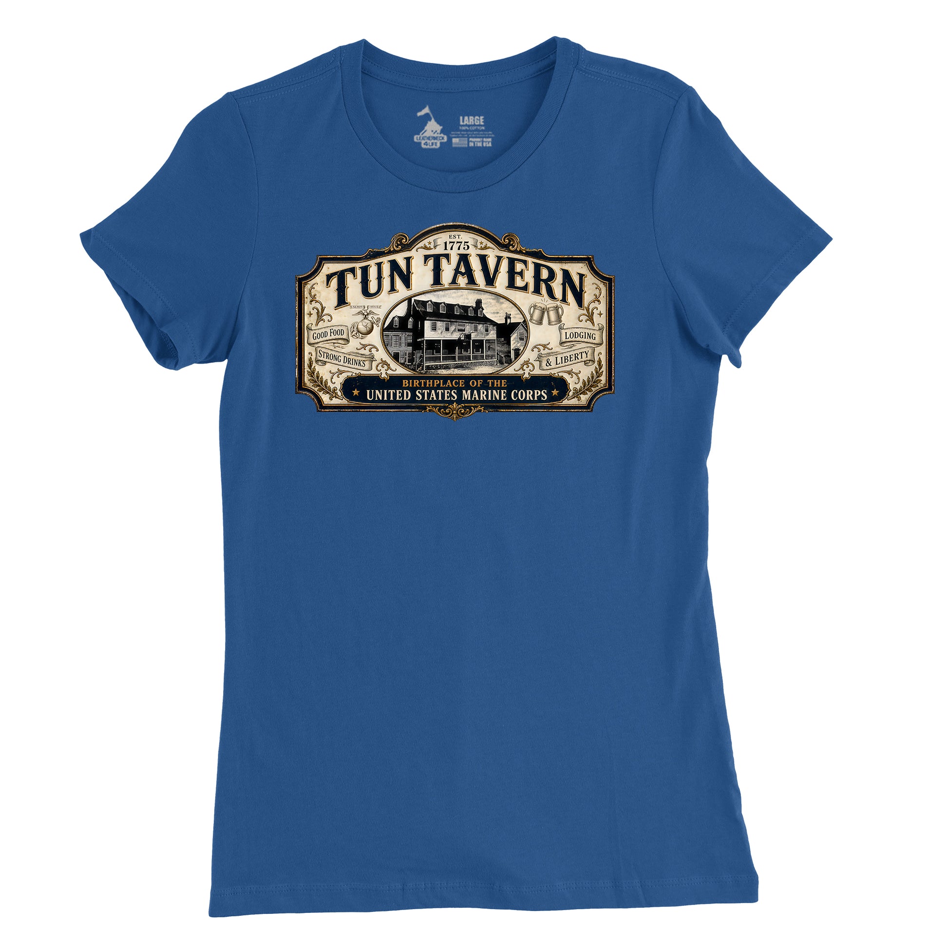 251st USMC Birthday Tun Tavern Vintage Sign Womens T-Shirt