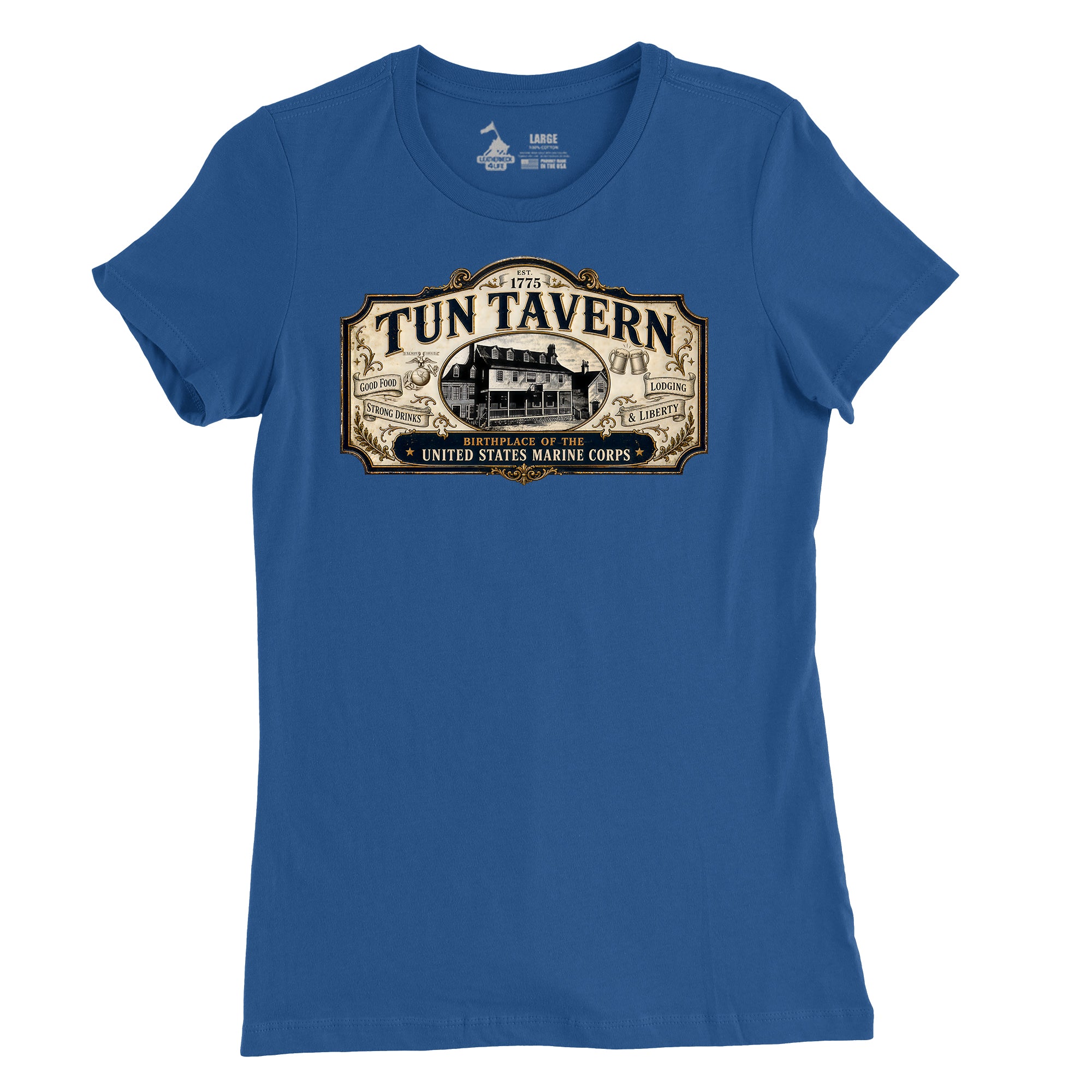 251st USMC Birthday Tun Tavern Vintage Sign Womens T-Shirt