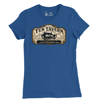 251st USMC Birthday Tun Tavern Vintage Sign Womens T-Shirt